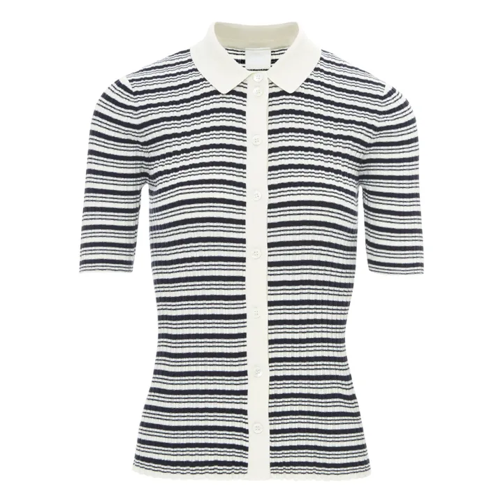 FUB Polo Maille Fine Coton Bio - Collection Femme | Ecru