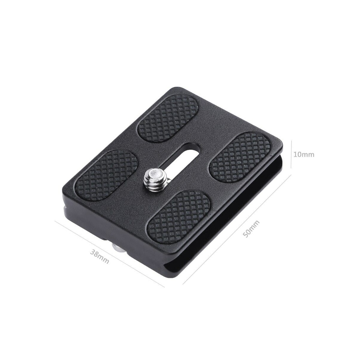 PU50 Kamerastativ monteringsplate Quick release plate for DSLR kamera Sort
