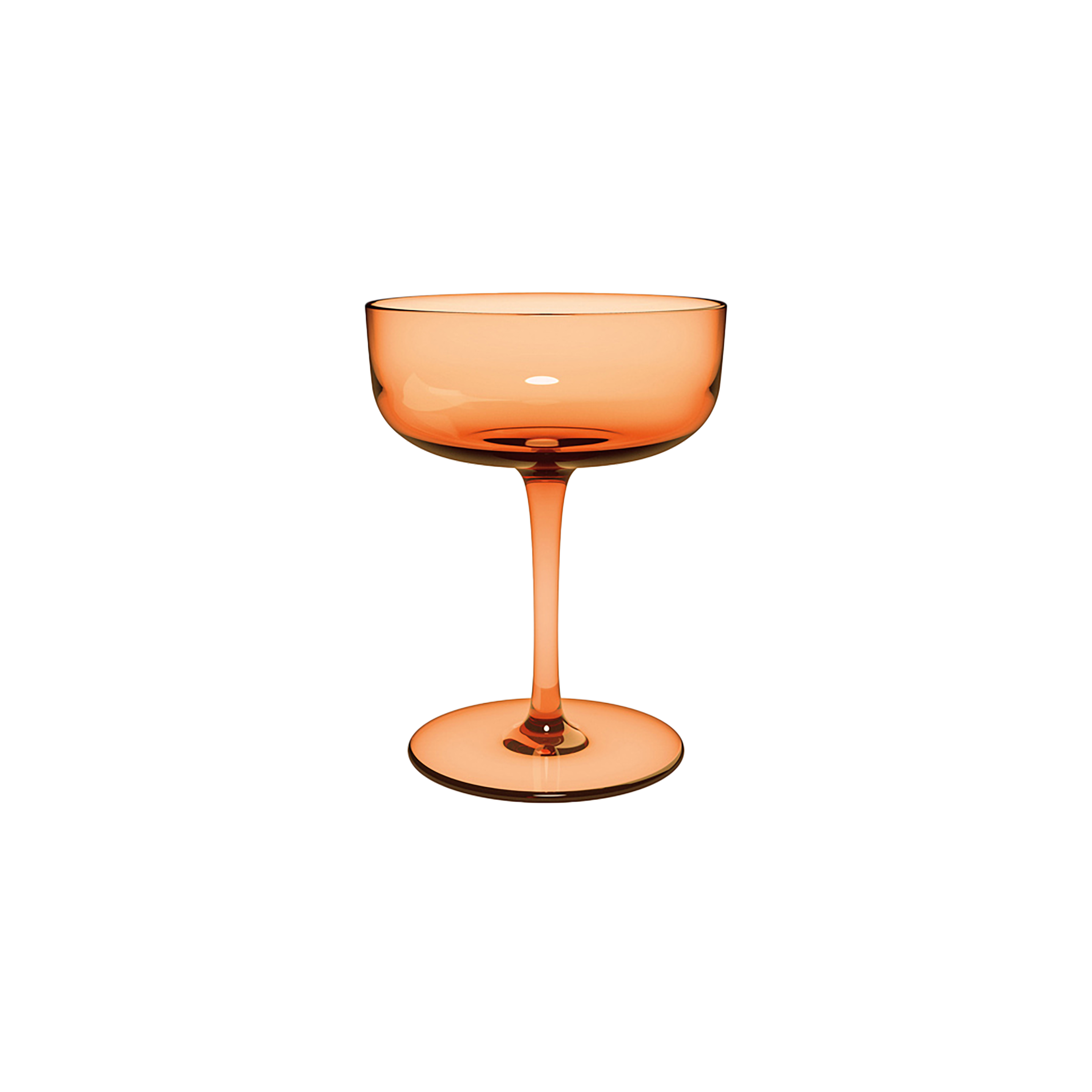Like Glass Champagne coupe glass Orange, 4.1 oz