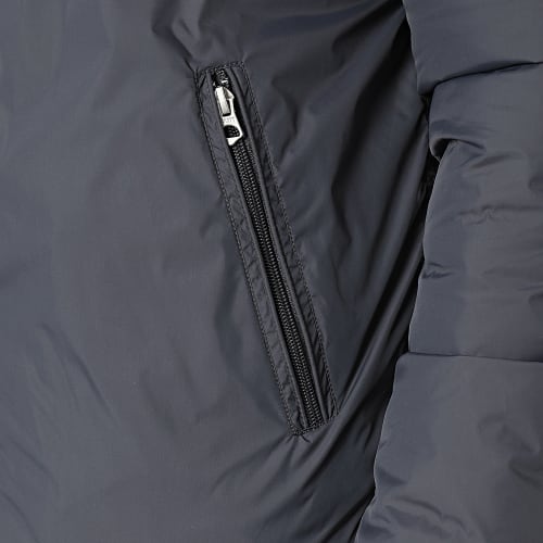 Doudoune Capuche Réversible Riverso Gris Anthracite Blanc