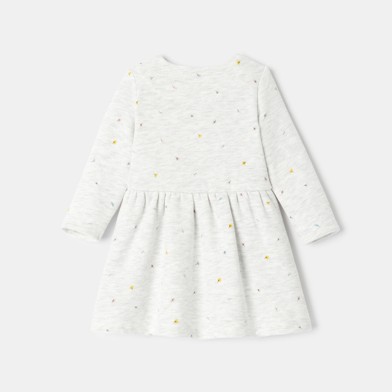Robe en molleton imprimé blanche naissance Absorba