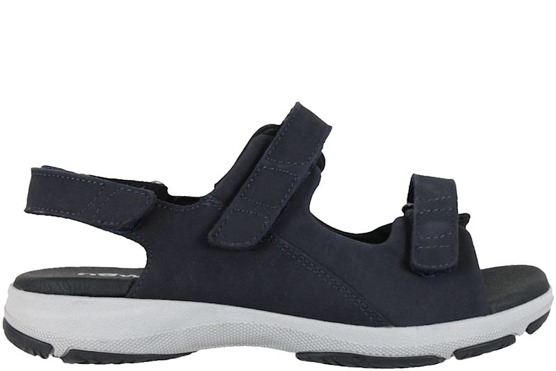 NEW FEET SANDAL I MØRKEBLÅ OLIERET SKIND