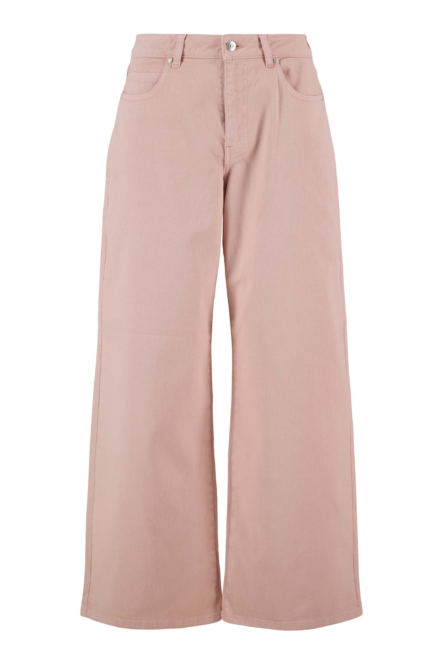 wideleg jeans gekleurd