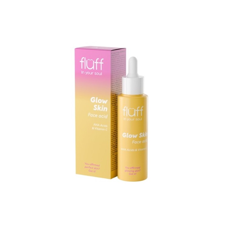 Fluff In Your Soul Glow Skin aufhellende Gesichtscreme mit Vitamin C und AHA -Säuren, 40 ml