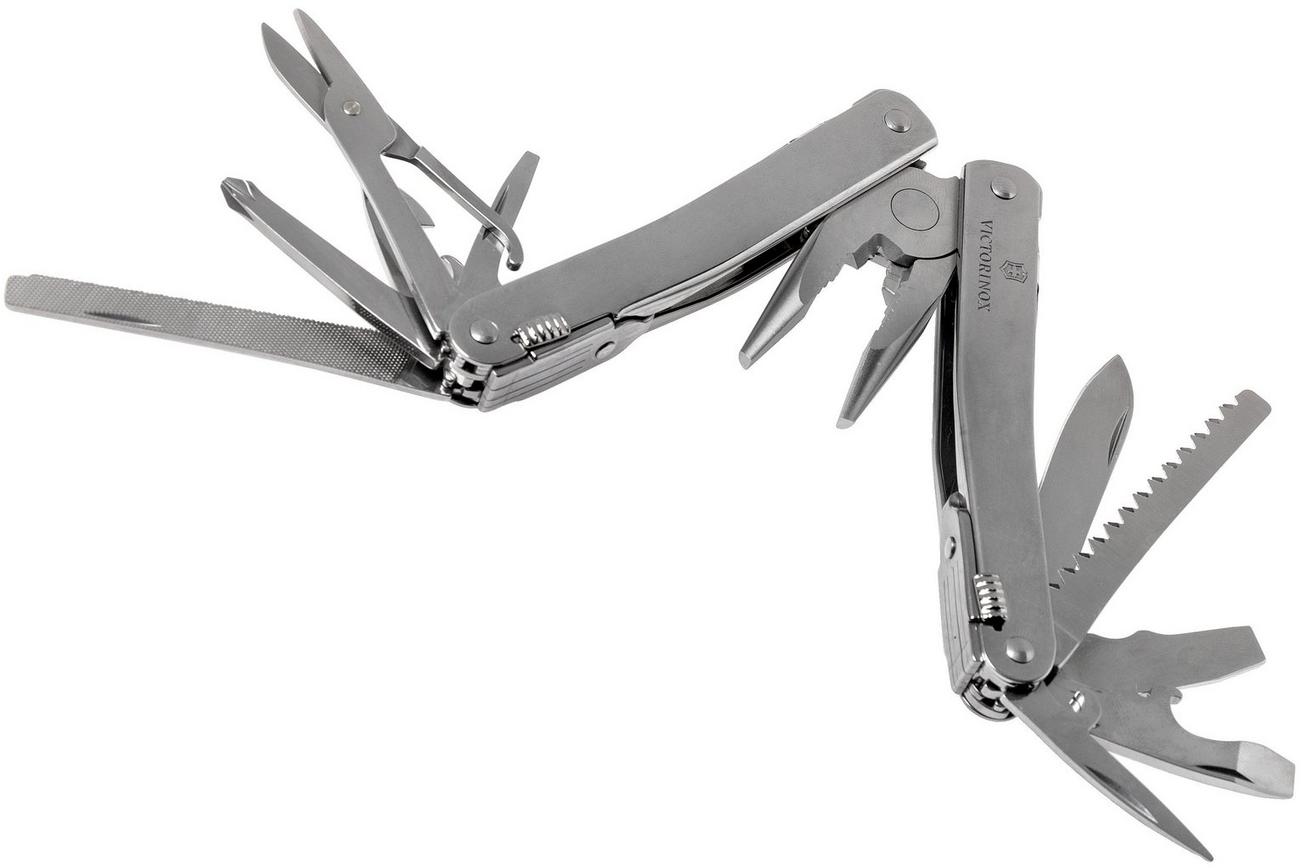 Victorinox SwissTool Spirit X Plus 3.0235.L multitool, lederen foedraal