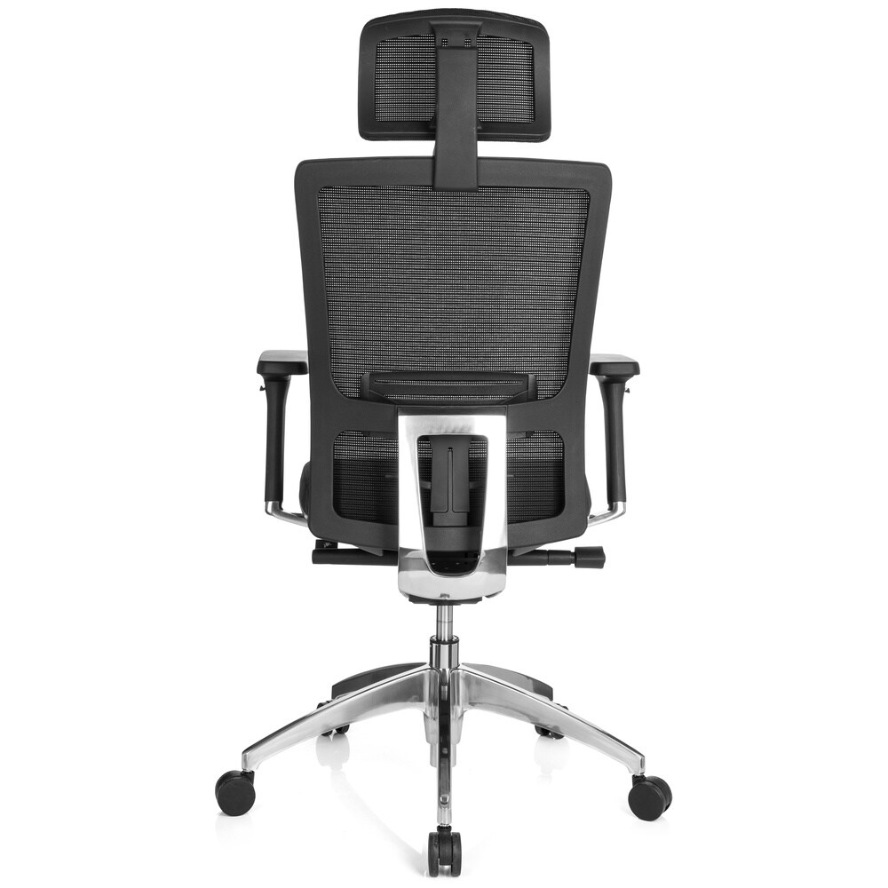 Profi Bürostuhl ASTRA LUX Stoff/Netzstoff mit Armlehnen (höhenverstellbar) hjh OFFICE