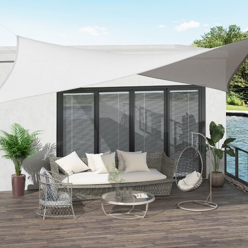 Toldo Vela Rectángulo Outsunny 100110-059cw Toldo Vela