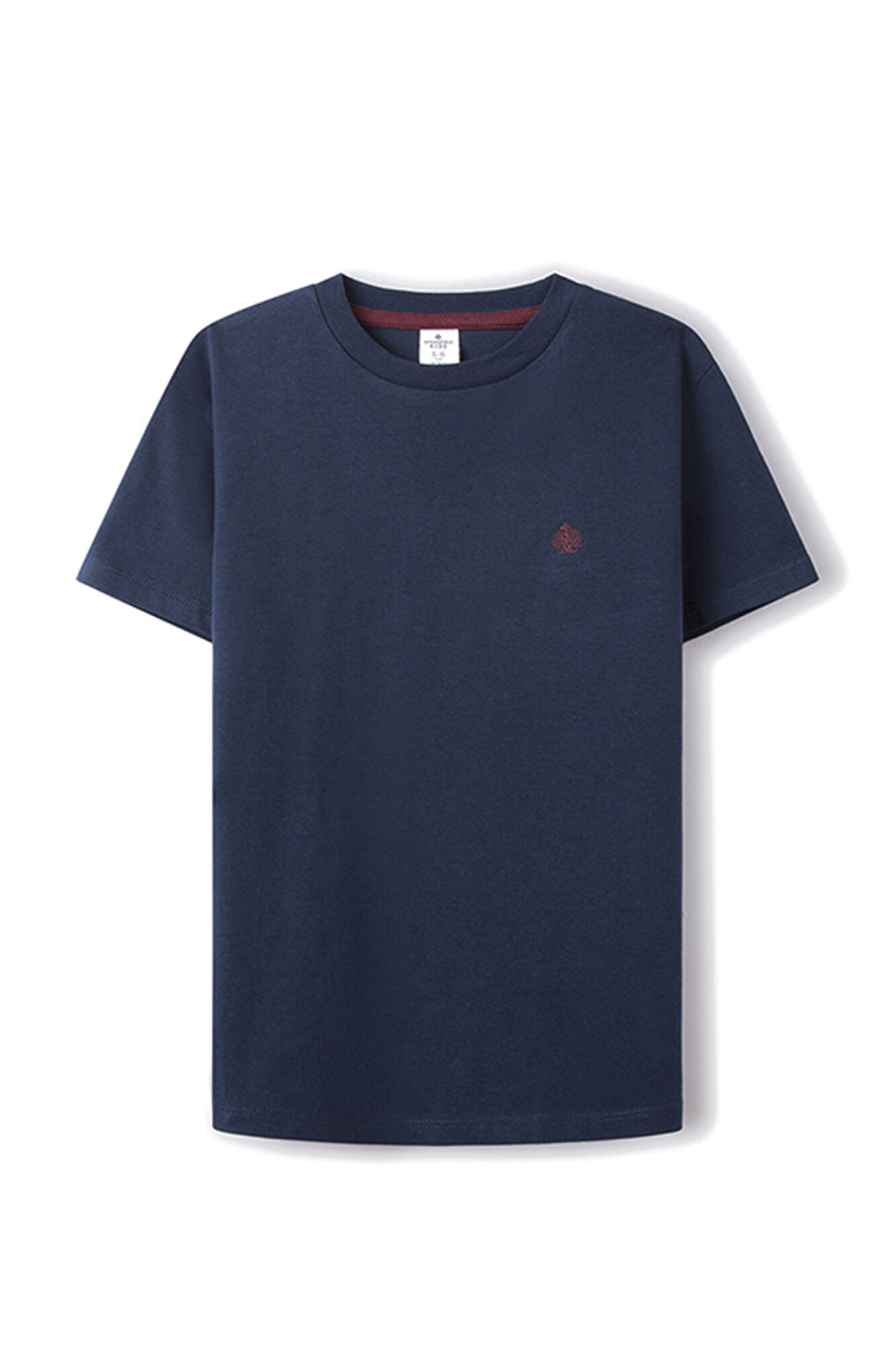 Camiseta básica com logo para meninos