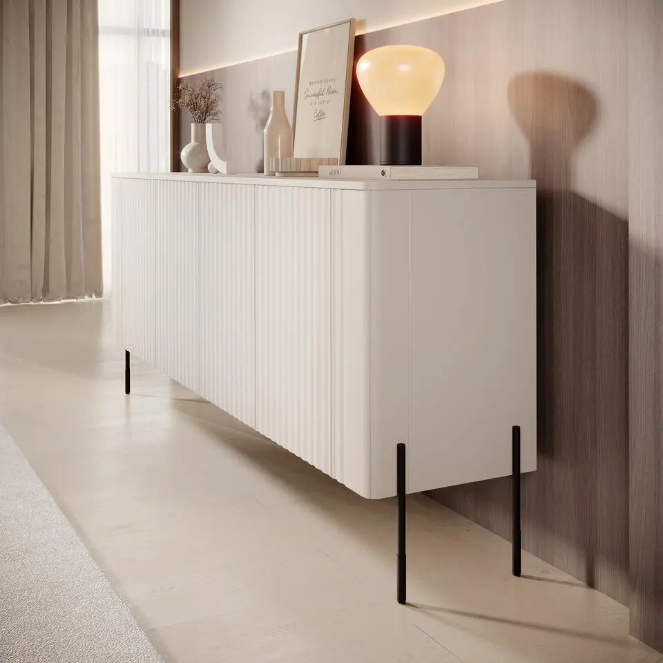 Meubella - Vivi - Dressoir - Beige - 190 cm