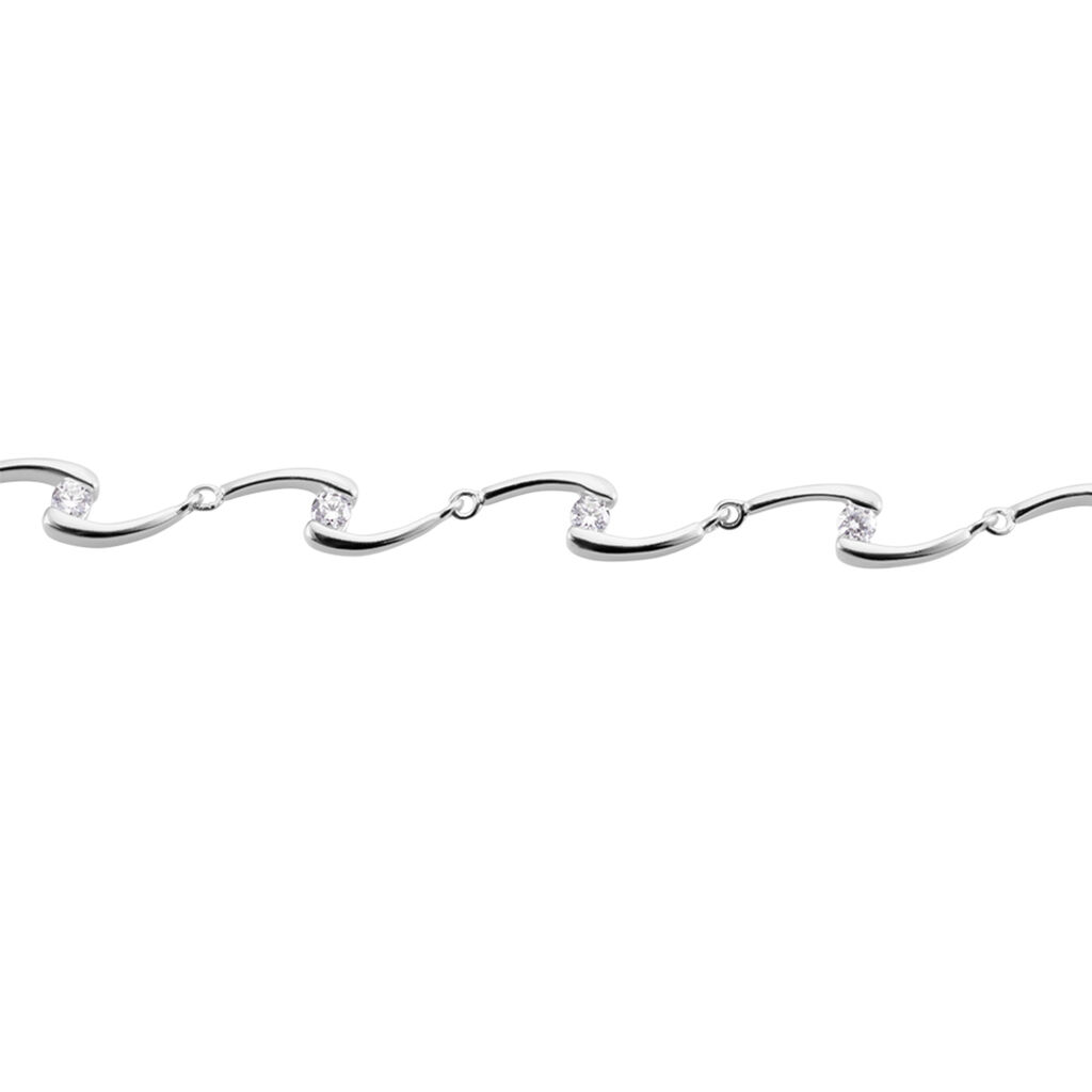 Bracelet Ezia Argent Blanc Oxyde De Zirconium