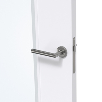 Arne & Bodil binnendeur ABD20 blank glas met matte rand - extra wit afgelakt