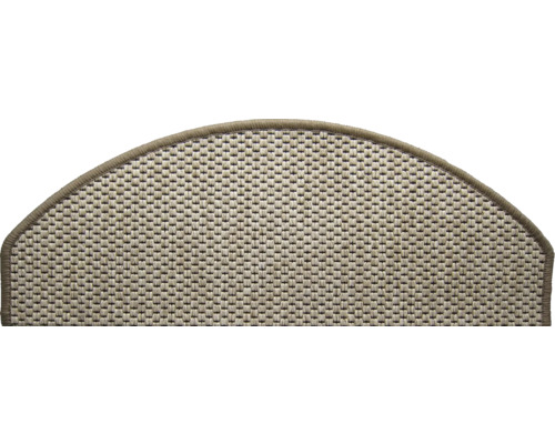 Traptredeset Natura beige halfrond 28x65 cm 15-delig