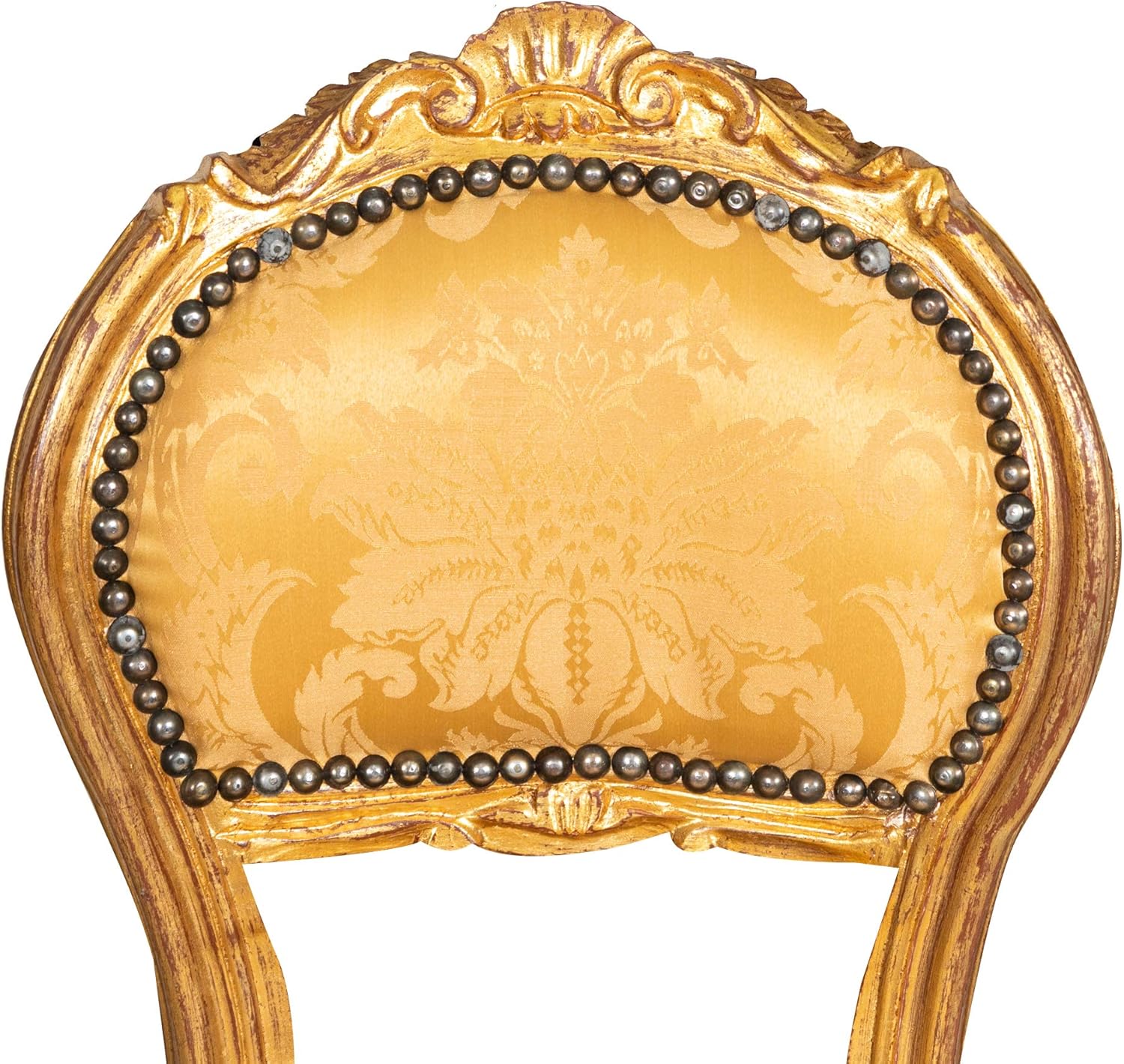 Biscottini Barock Stuhl 90x45x42 cm | Esszimmerstuhl Handwerklich | Barock Möbel für Schlaf- und Wohnzimmer