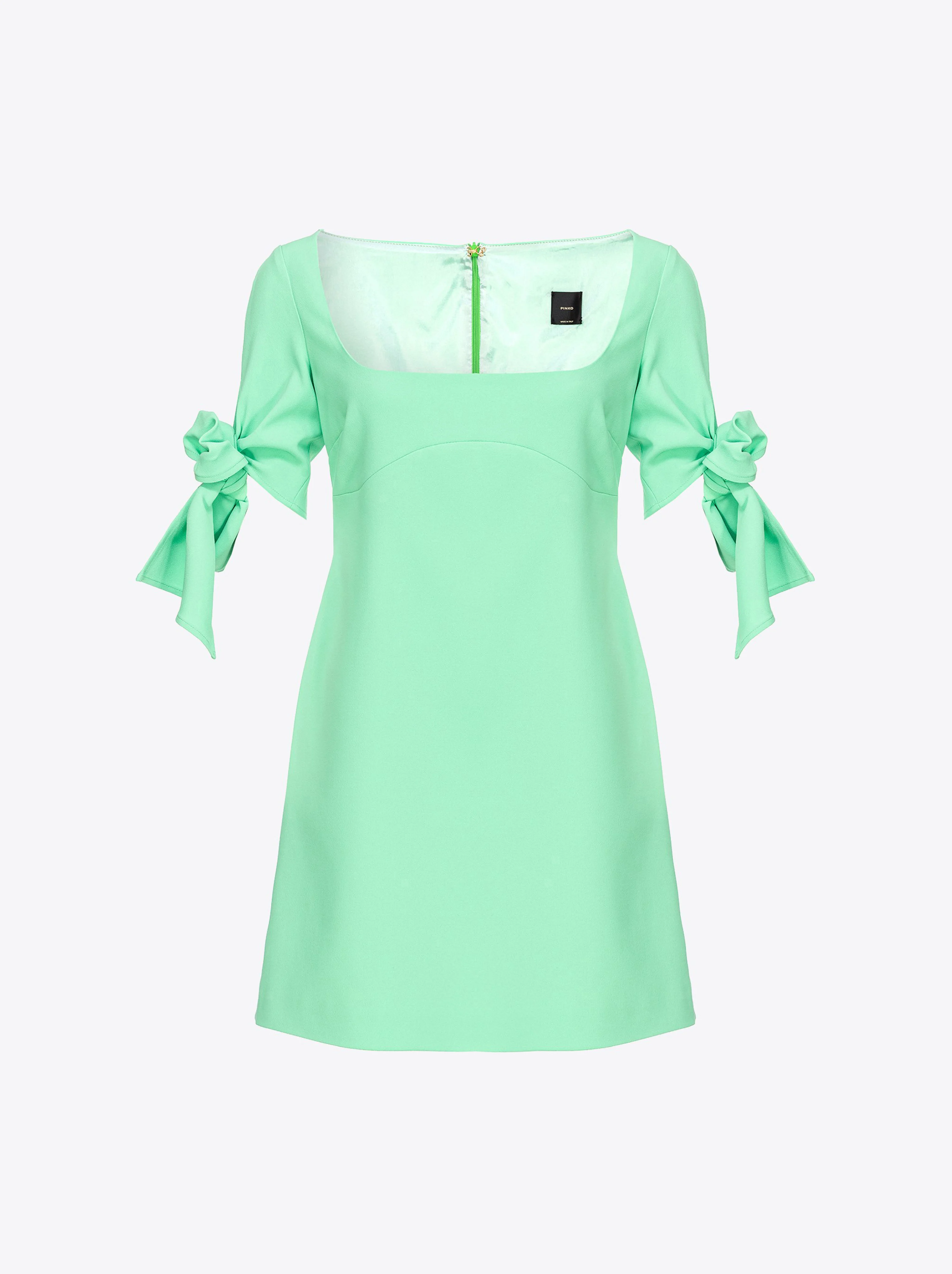 Mini-robe à manches nouées | Vert