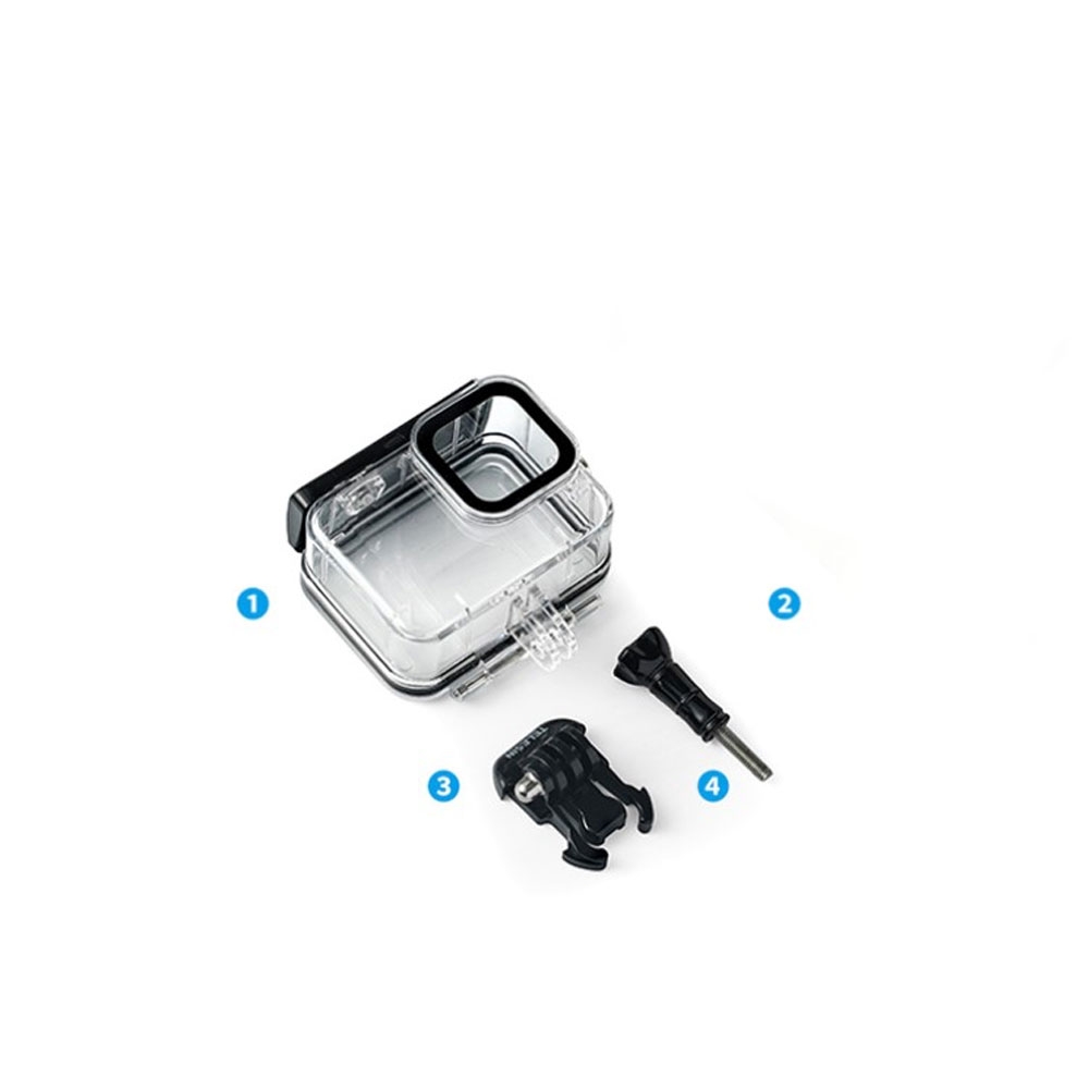GoPro Hero 13 / 12 / 11 / 10 / 9 Black Unterwasser Case Taucher Schutzgehäuse - Transparent