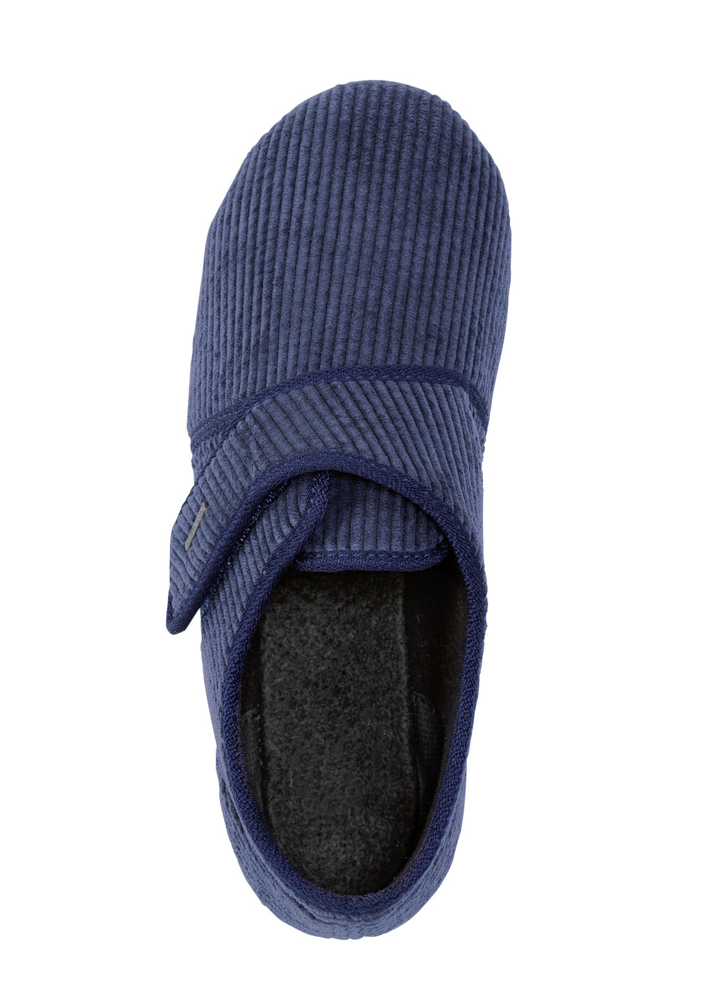 Hausschuh aus weichem Cord-Stoff