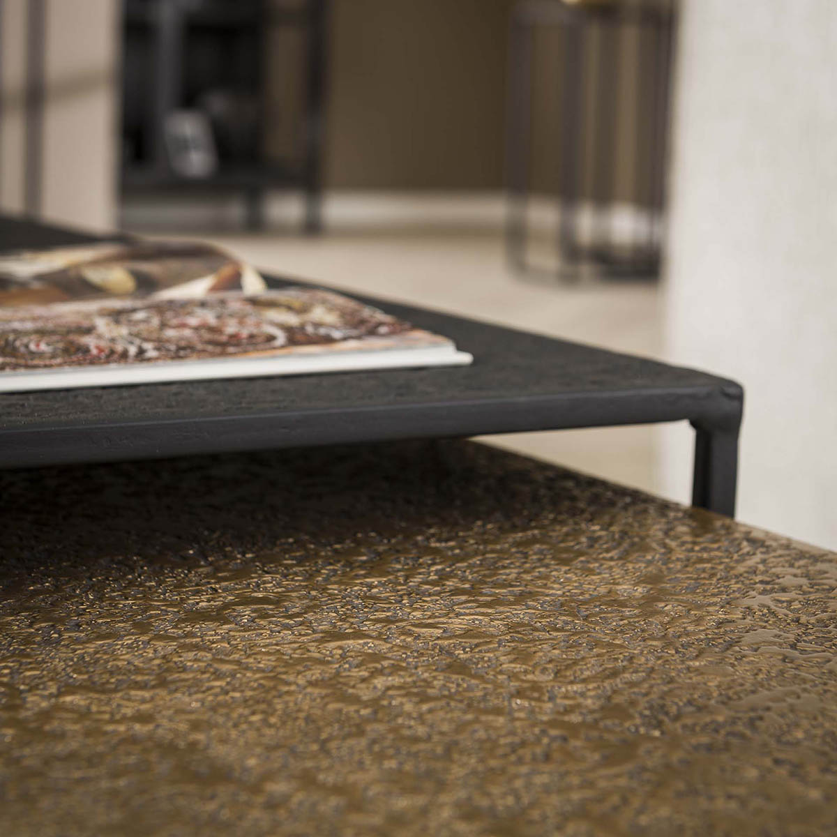 Salontafel Metallica Brons & Zwart