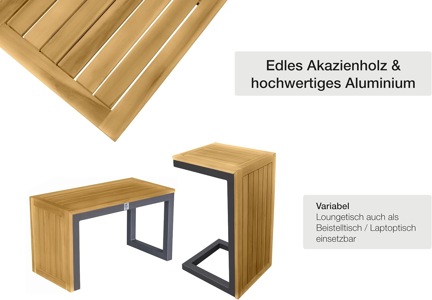 LC Garden »Sungardo« Gartenlounge Set Anthrazit • Aluminium • Lounge • Gartenmöbel Set • Loungemöbel • Balkonset • Garten & Terrasse
