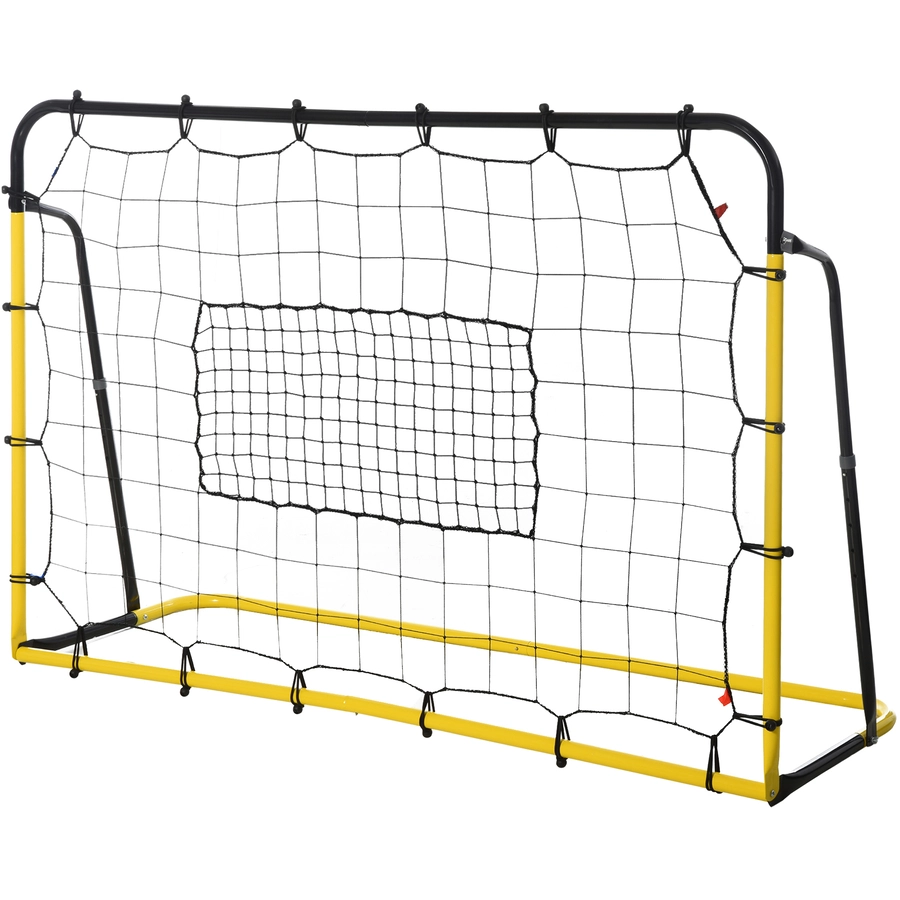 HOMCOM Fußballnetz für mehrere Ballsportarten gelb, schwarz