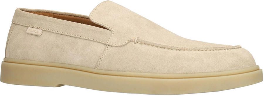 Manfield Heren Beige suède loafers