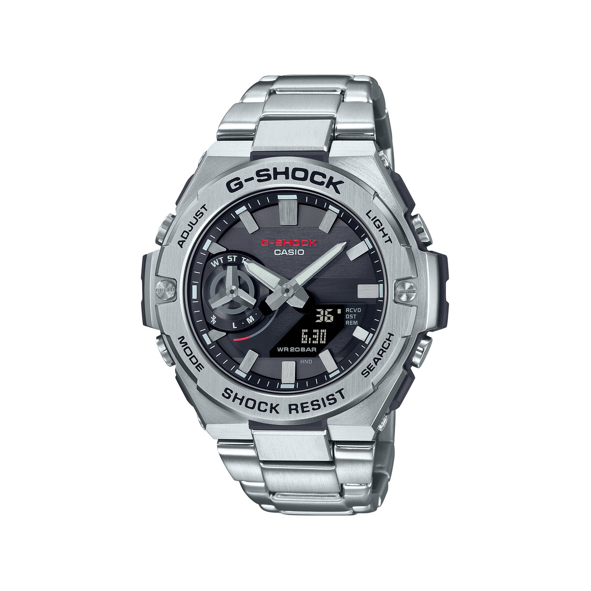 Montre G-SHOCK PREMIUM homme bracelet acier argent