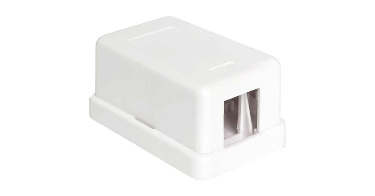 DeLOCKKeystone Surface Mounted Box 1 Port behuizing  (Wit, 86226)