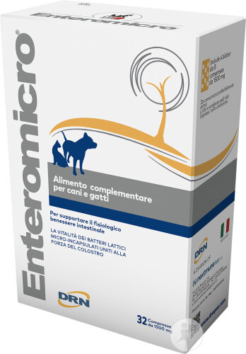 MP Labo Enteromicro Complex Digestion/Flore Intestinale Chat/Chien 32 Comprimés