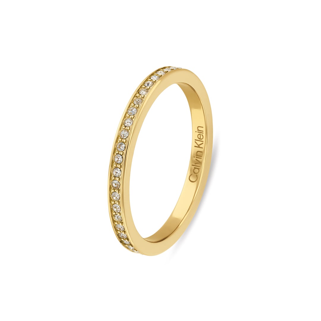 Calvin Klein Damenring Trio Goldig