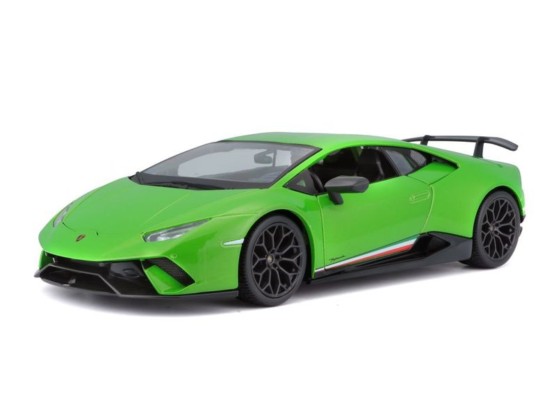 Maisto Sportwagen Lamborghini Huracan Perf 1:18, Grün Sammlermodell im Massstab 1:18