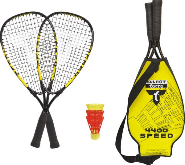 Talbot-Torro - Speedbadminton Set SPEED 4400 im 3/4 Bag black/yellow,