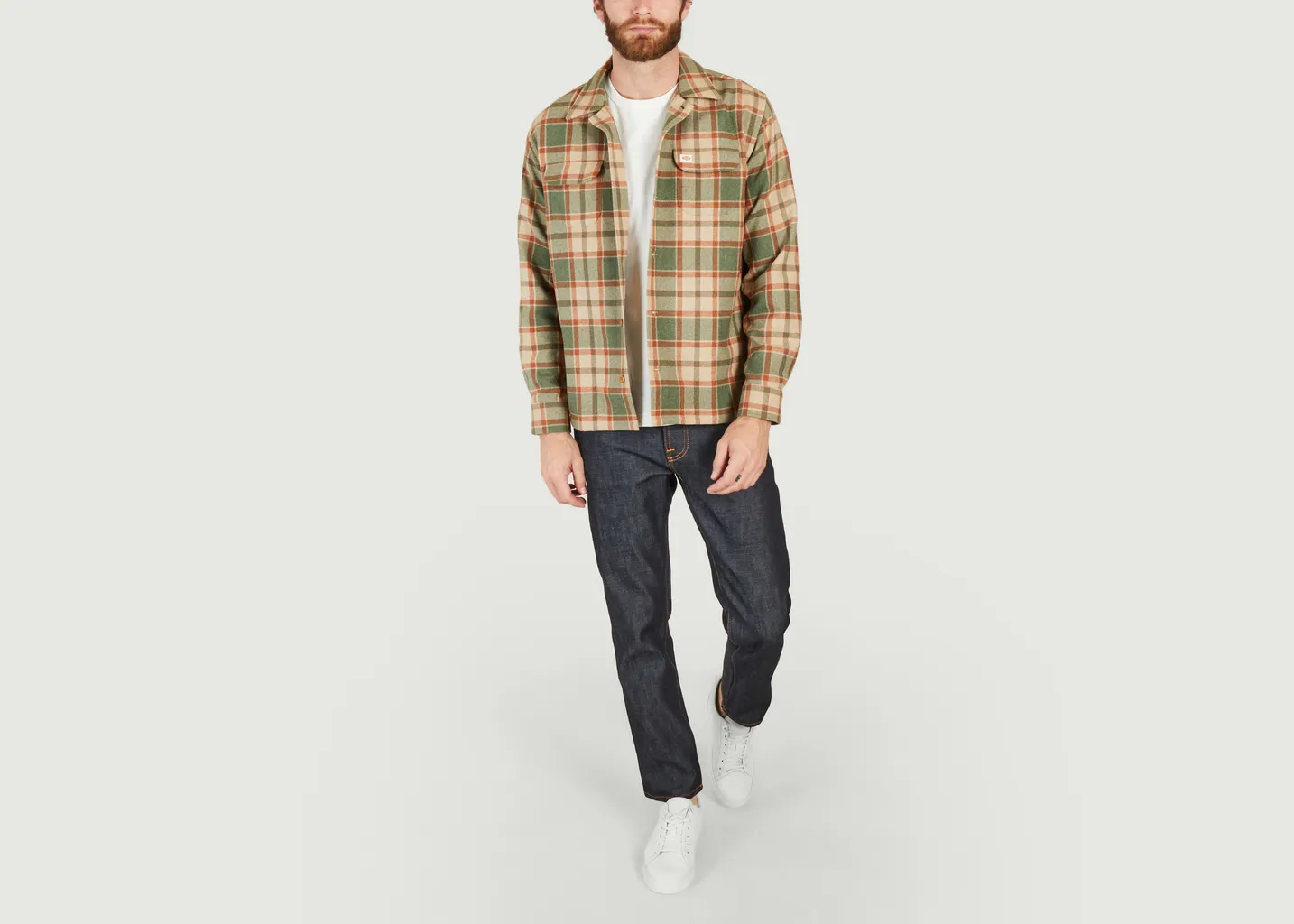 Chemise à carreaux en laine Sten Nudie Jeans