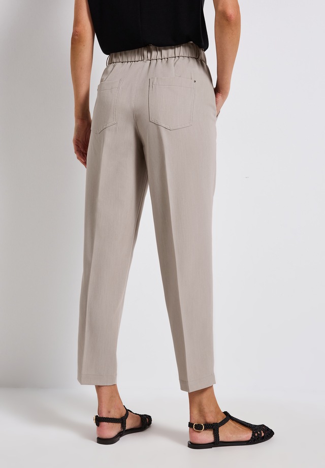 STREET ONE Paperbag-Hose  im Melange-Look und mit Stretch