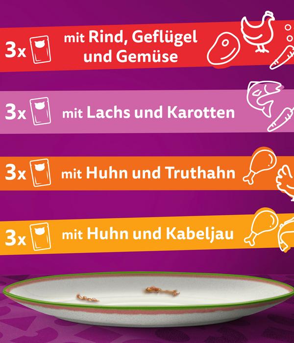Whiskas® Nassfutter für Katzen Multipack