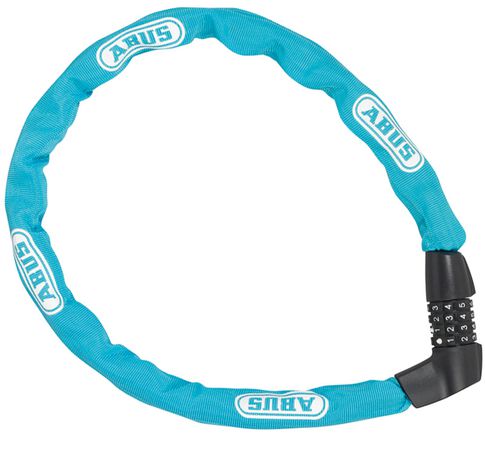 TRESOR 1385 Kettenschloss  türkis blau  85CM
