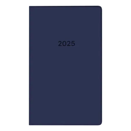 Idena Taschenplaner Leporello 2025 – 8,7 x 15,3 cm, FSC® Mix, blau