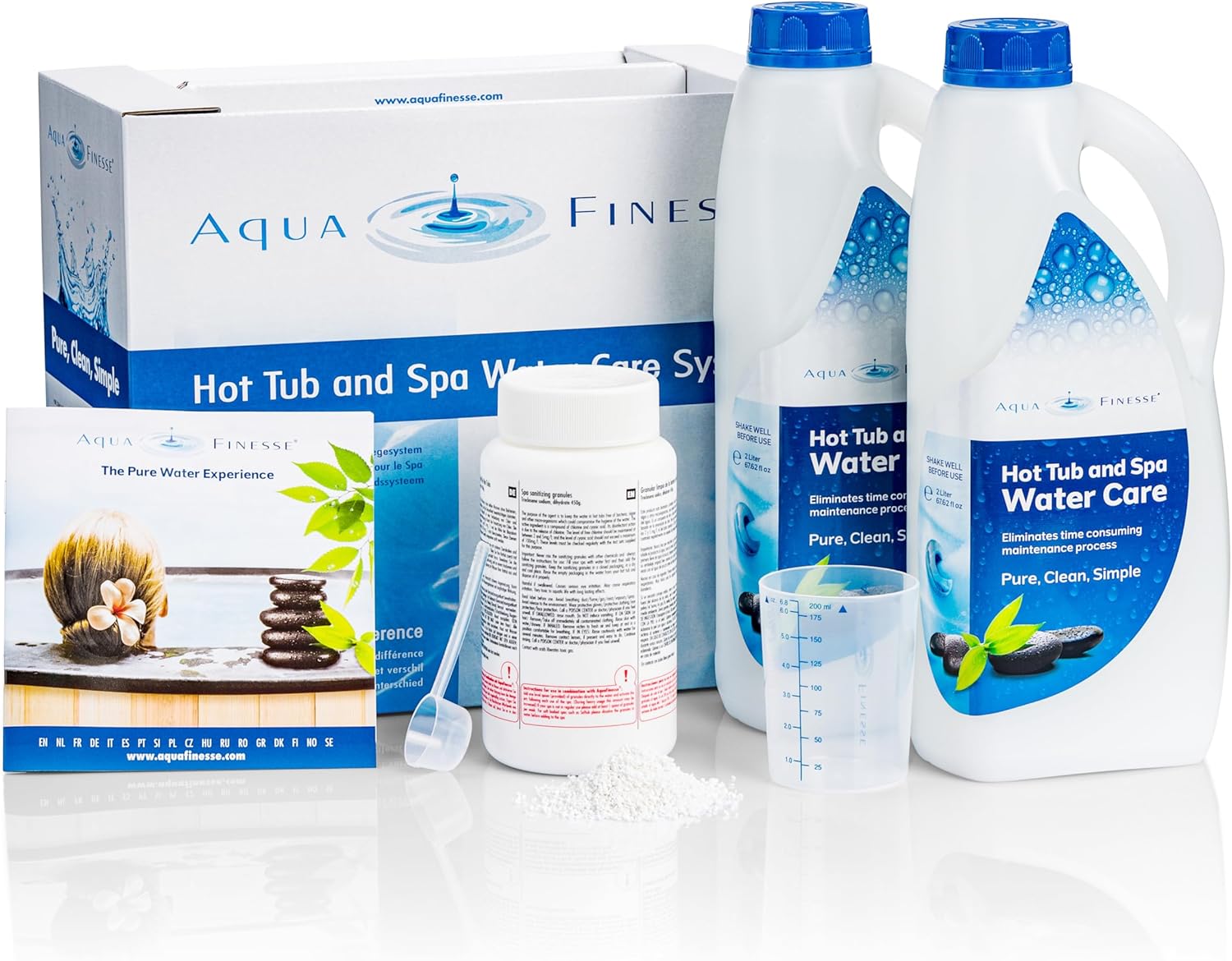 Aquafinesse & Chlorgranulat | Whirlpool Spa umweltfreundliche hautfreundliche Wasseraufbereitung