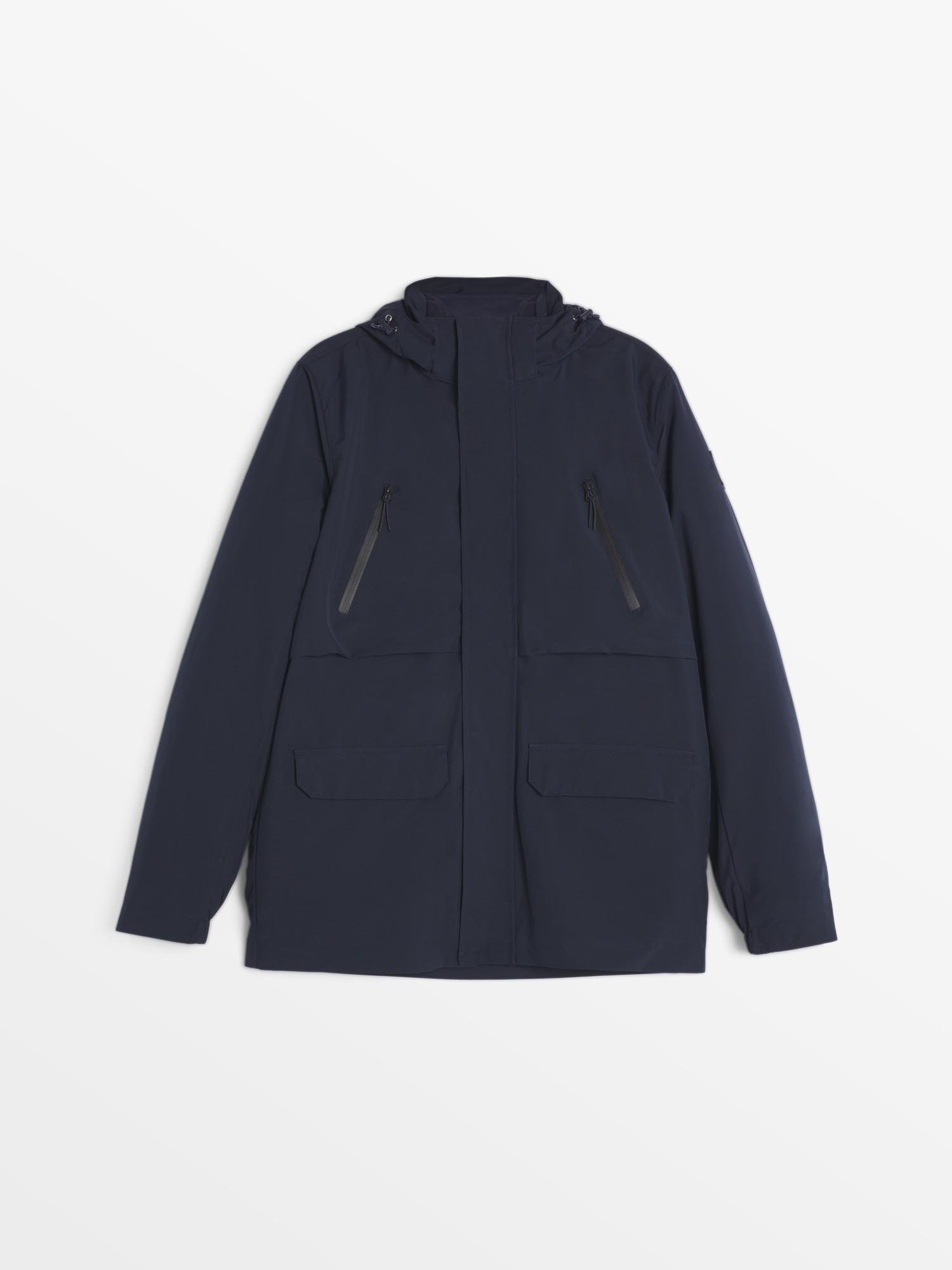 Veste Homme 4 en 1 Imperméable Marine