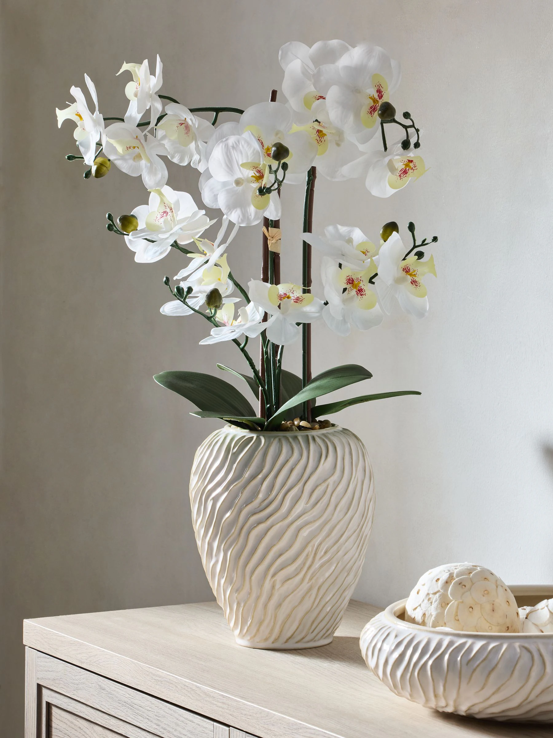 Artificial Orchid in Fairford Vase
