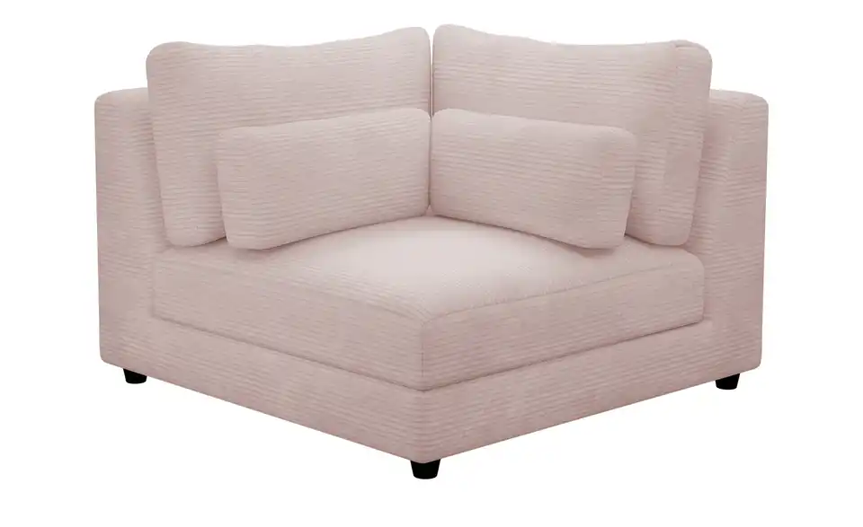 Element Branna Rosé Cordstoff Ecke