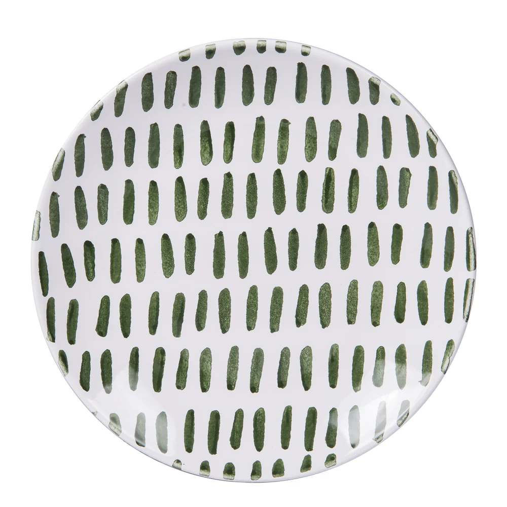 Assiette à dessert Santiago vert 21 cm (lot de 6) Table passion
