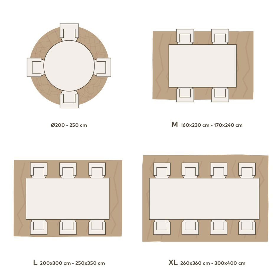 Teppich FINESSE 160 x 230 cm rostfarbig