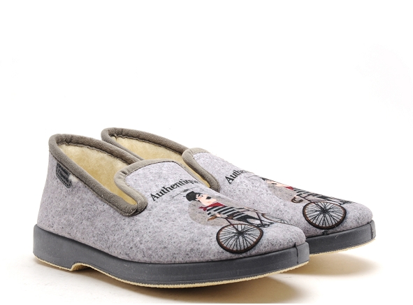 La maison de l espadrille chaussons homme 7723 5 gris
