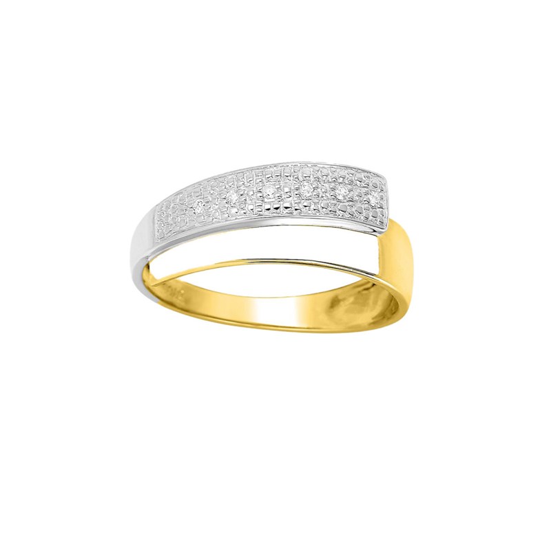 Bague Femme - Or 18 Carats - Diamant 0,03 Carats