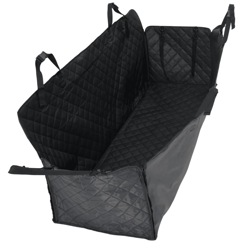 Capa para banco de carro para cães vidaXL, preta, 137x46x50 cm