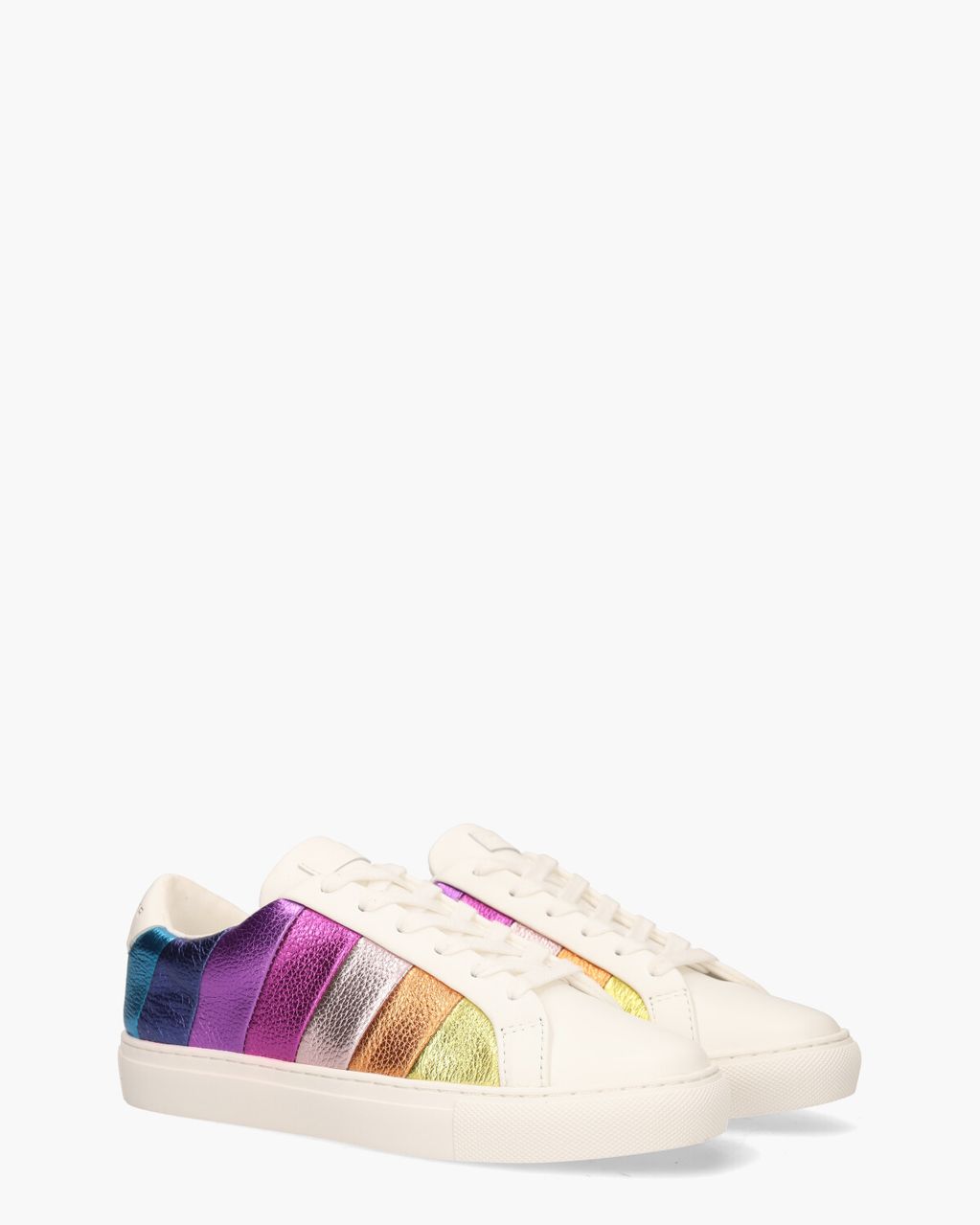 Kurt Geiger Lane Stripe Sneaker Wit/Multicolor Damessneakers