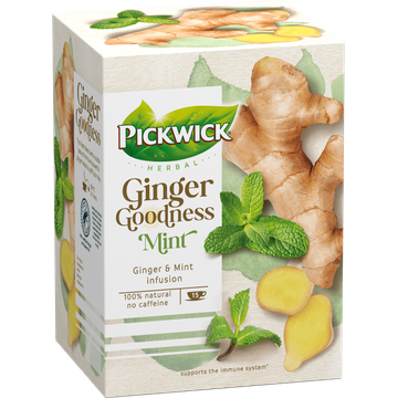 Pickwick Herbal Ginger Goodness Mint 15 Stuks