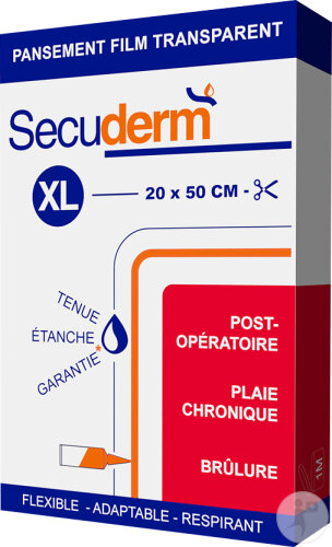 Secuderm Protection Étanche & Pansement Bain Douche Taille S 20x50cm 1 Kit