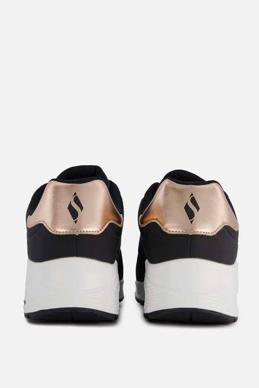 Skechers Uno Metallic Sneakers zwart Synthetisch