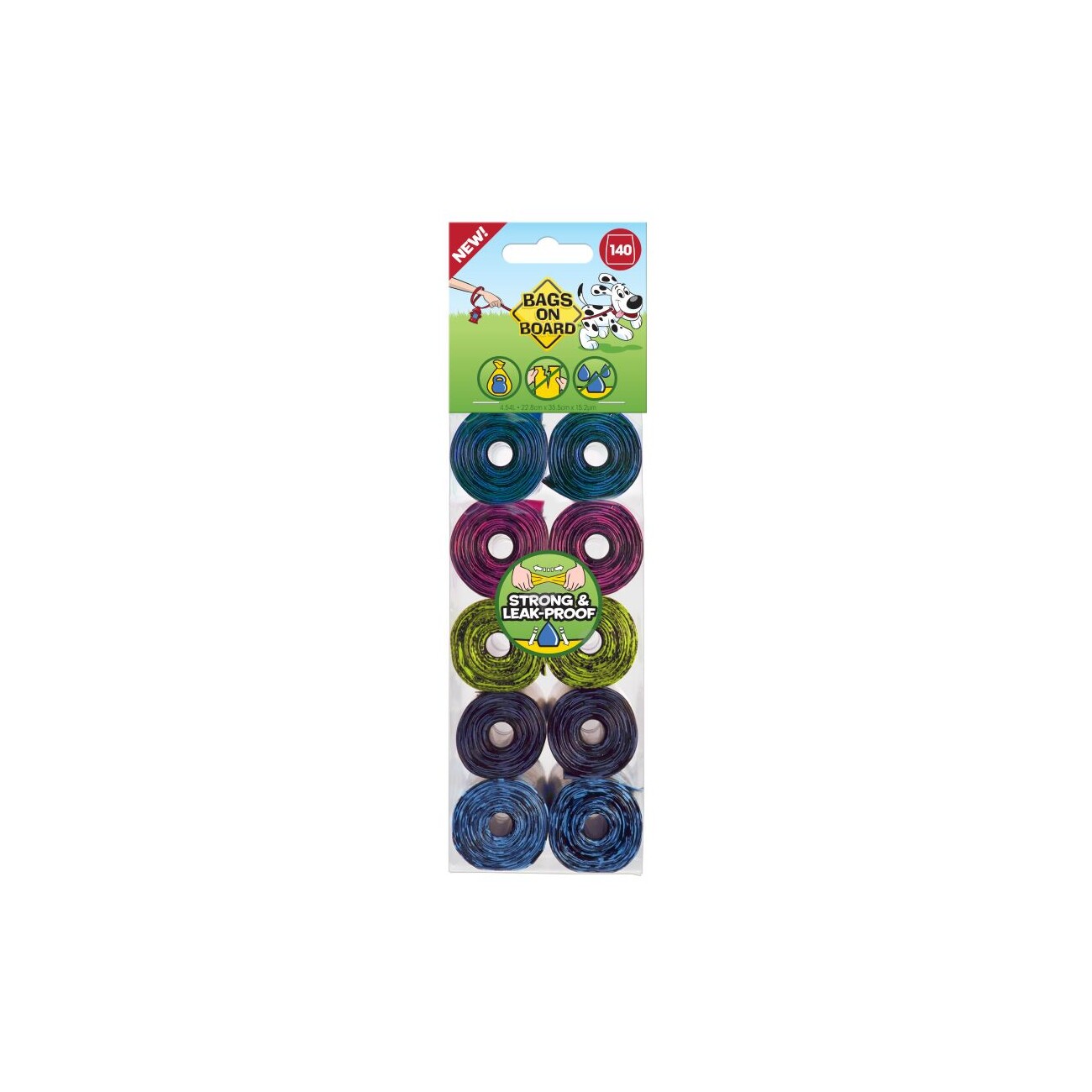 SIMPLE SOLUTION Bags on Board 140 Kotbeutel – Bunt