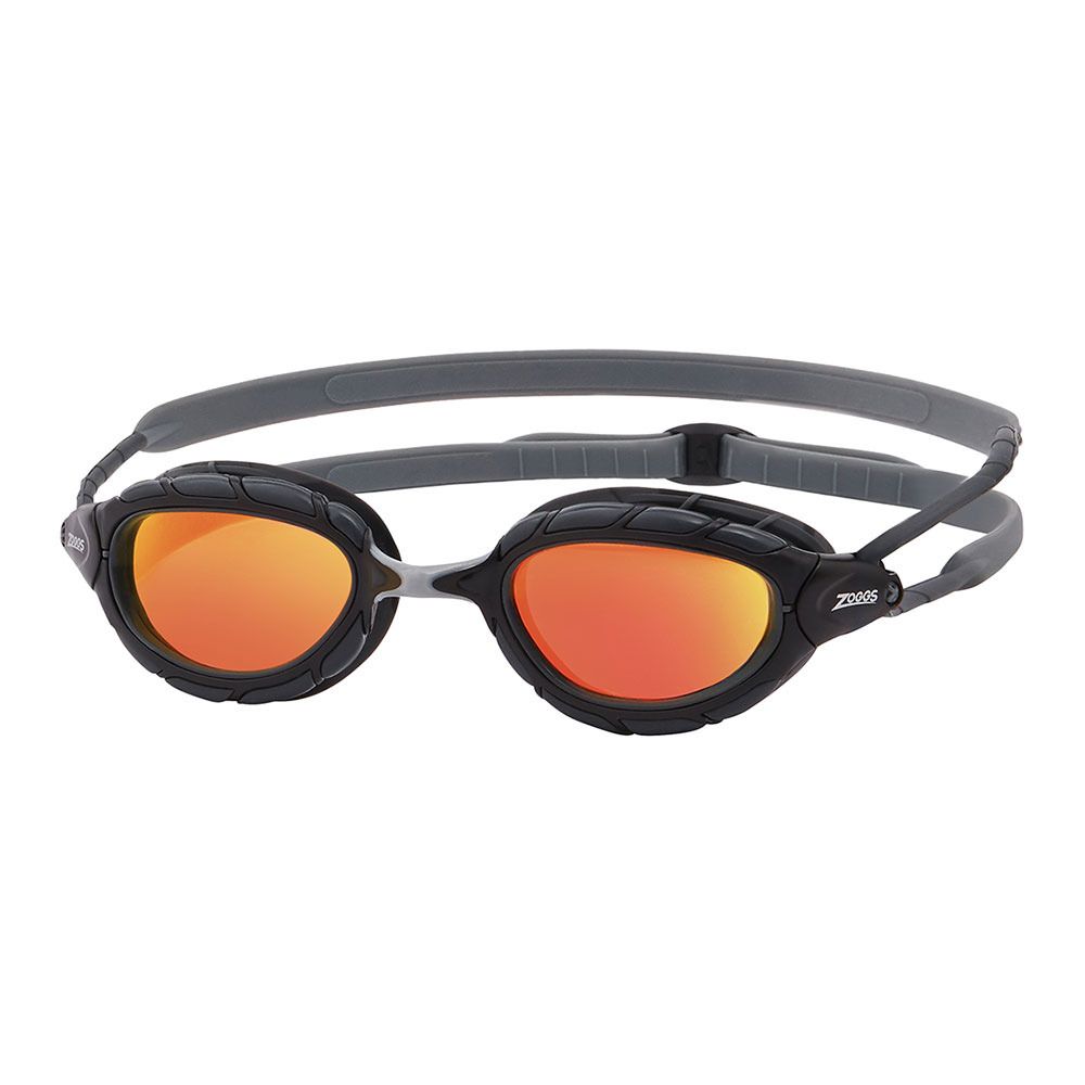 Zoggs PREDATOR TITANIUM - Lunettes de natation grey black/mirrored orange